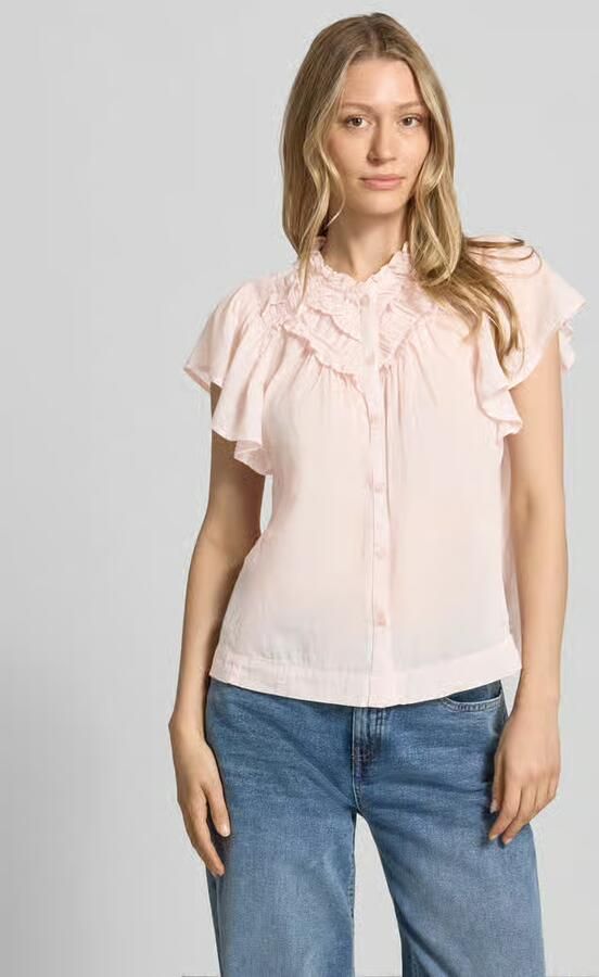 NEO NOIR regular fit blouse mi met ruches model 'Vinsa' - Foto 3