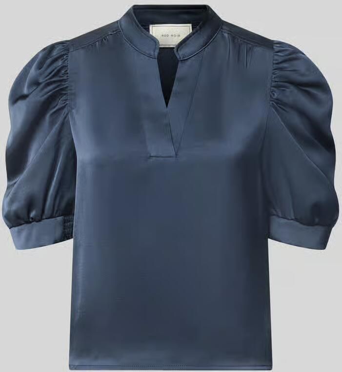 NEO NOIR Regular fit blouse van satijn met pofmouwen model 'Roella' - Foto 5