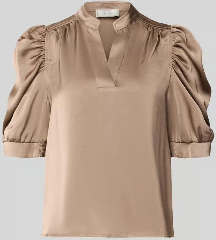 NEO NOIR Regular fit blouse van satijn met pofmouwen model 'Roella' - Foto 5