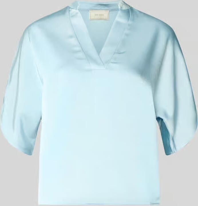 NEO NOIR regular fit blouse van satijn met V-hals model 'Anelle' - Foto 2