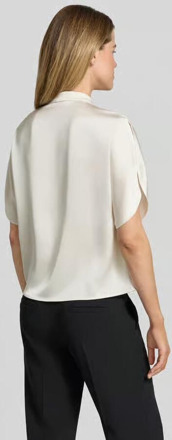 NEO NOIR regular fit blouse van satijn met V-hals model 'Anelle'