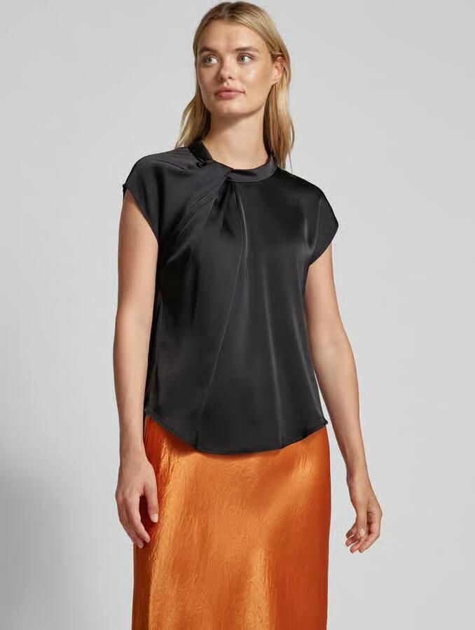 NEO NOIR Regular fit blousetop met satijnlook model 'FLEUR' - Foto 2