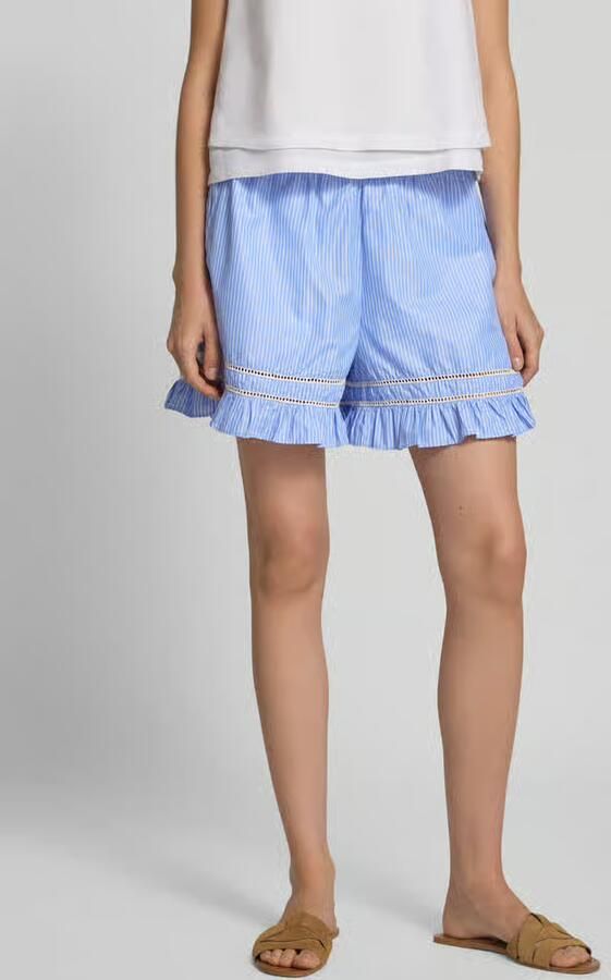 NEO NOIR regular fit short met gaatjes-stitching model 'Amansa' - Foto 2