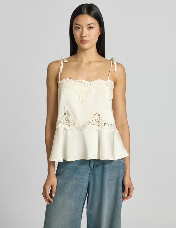 NEO NOIR Regular fit top met kant model 'Kaela' - Foto 2