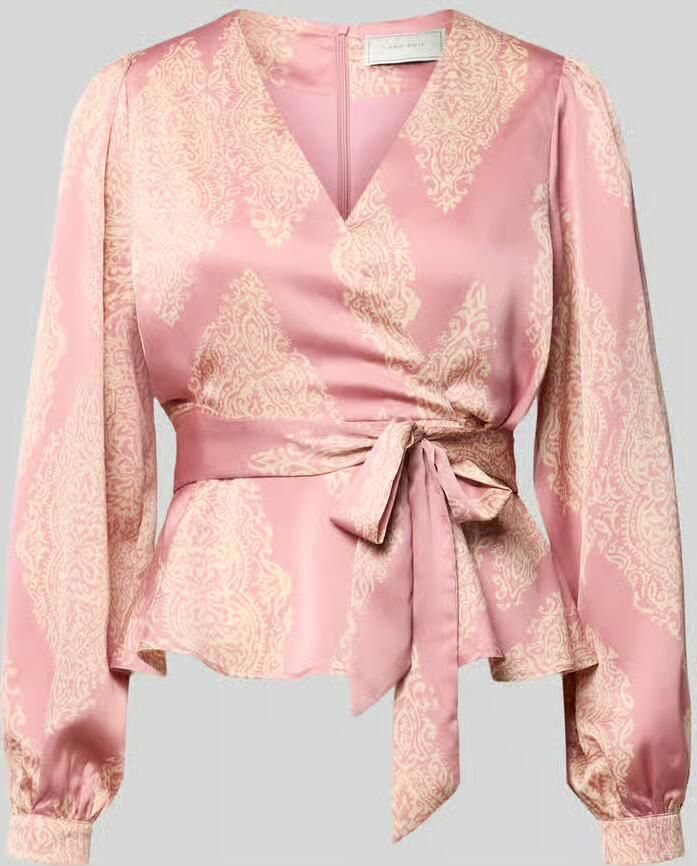 NEO NOIR regular fit wikkelblouse met strikceintuur - Foto 2