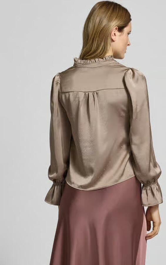 NEO NOIR Relaxed fit blouse met tuniekkraag model 'Amara'
