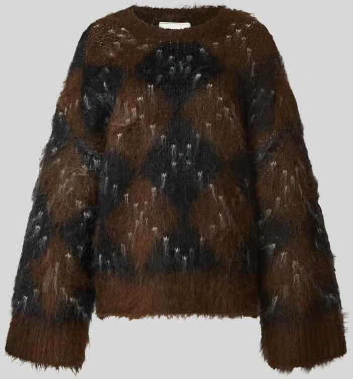 NEO NOIR relaxed fit gebreide pullover van wolmix
