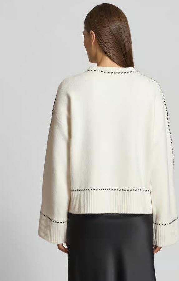 NEO NOIR Dames Truien & Vesten Roeme Knit Stitch Blouse Gebroken Wit - Foto 5
