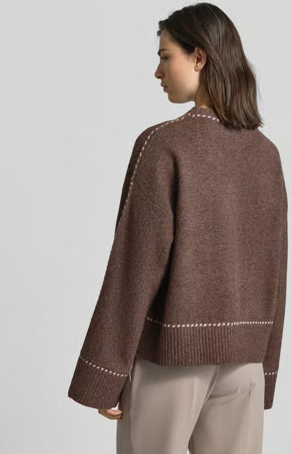 NEO NOIR Relaxed Fit gebreide trui met wol-aandeel model 'Roeme' - Foto 5