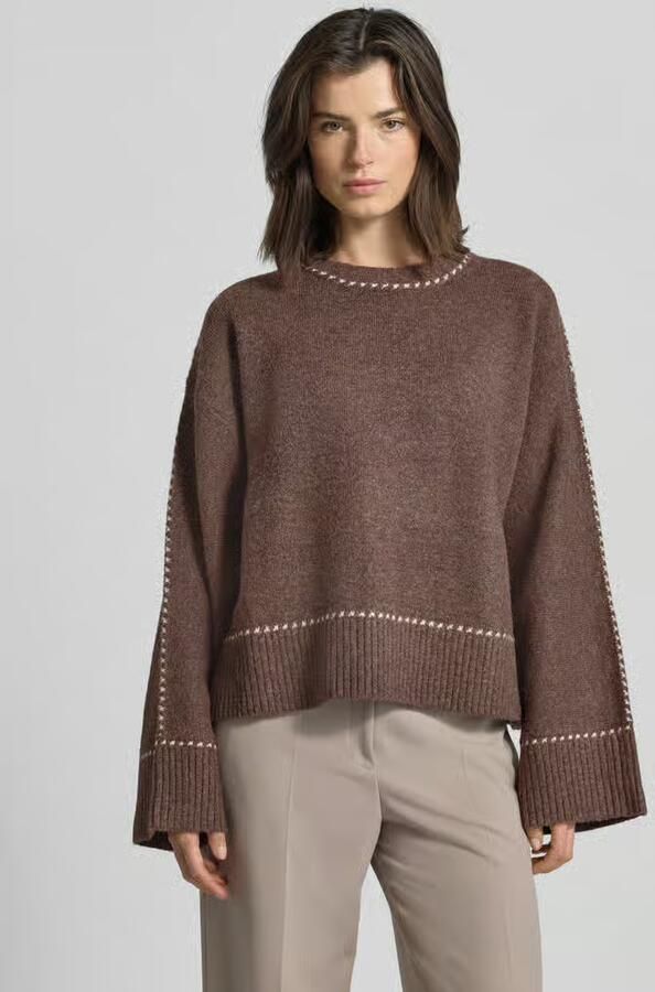 NEO NOIR Relaxed Fit gebreide trui met wol-aandeel model 'Roeme' - Foto 6