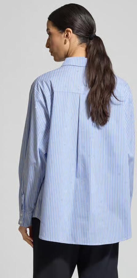 NEO NOIR Relaxed fit overhemdblouse met all-over strass-steentjes Model 'Dalma - Foto 4