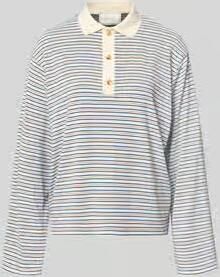 NEO NOIR relaxed fit poloshirt in langärmelige uitvoering