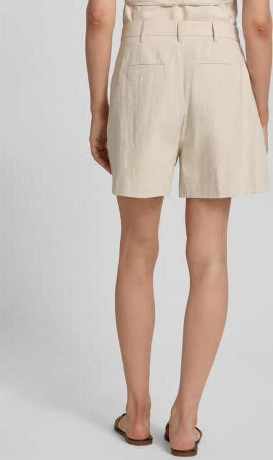 NEO NOIR Short uit ramiemix met biezen model 'Sega'
