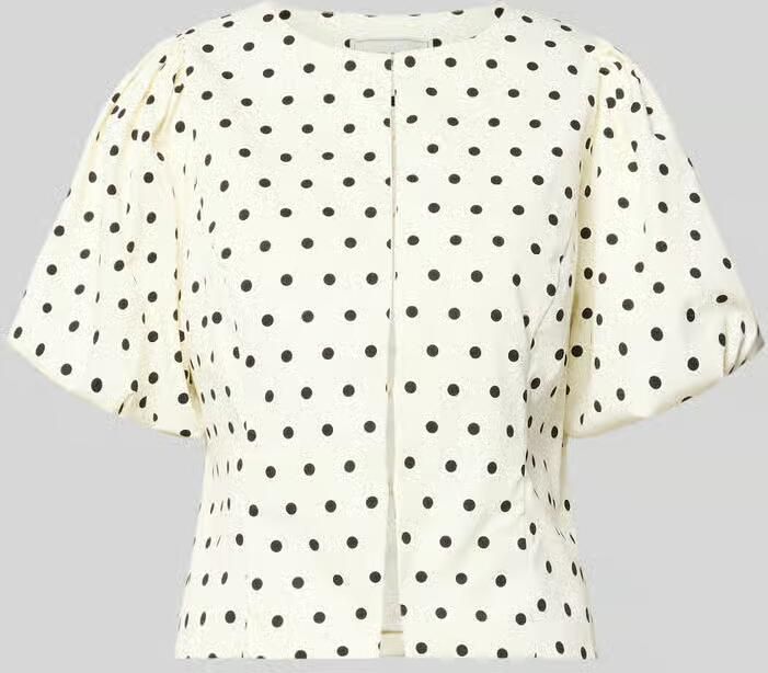 NEO NOIR slim fit blouse met pofmouwen model 'ANELA DOT' - Foto 2