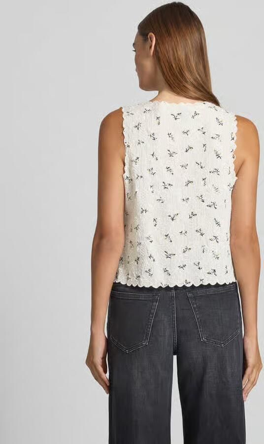 NEO NOIR Slim fit blousetop met gehaakt kant model 'Bibi'