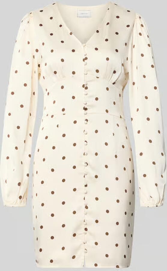 NEO NOIR Slim Fit mini-jurk met doorlopende knoopsluiting model 'Mabel' - Foto 2