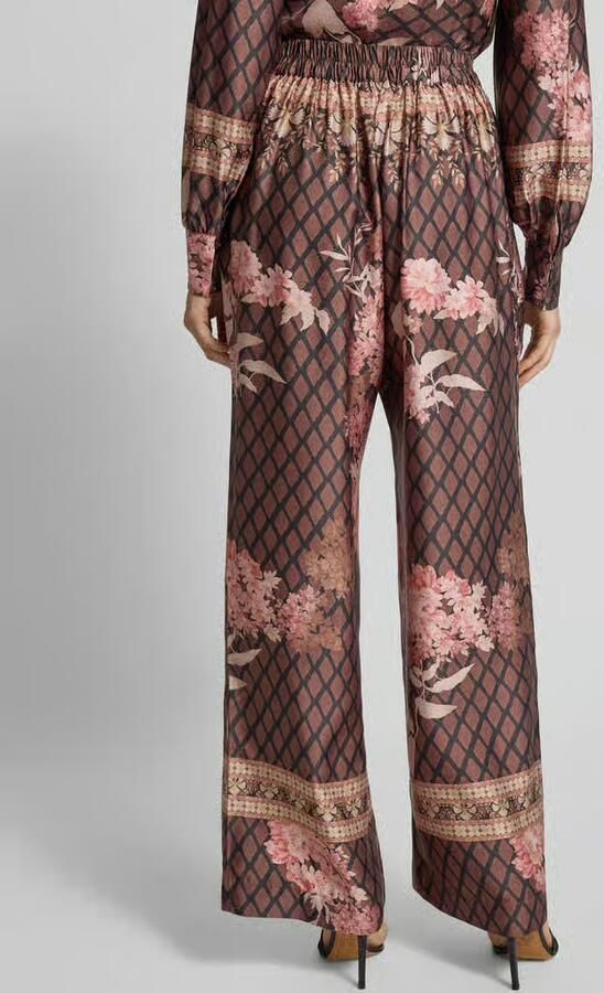 NEO NOIR Stoffen broek met elastische band model 'Lunet'
