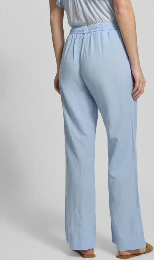 NEO NOIR Stoffen broek met linnen en steekzakken - Foto 3
