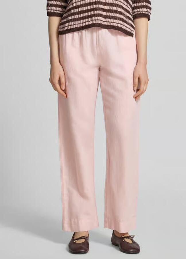 NEO NOIR Stoffen broek met linnen en steekzakken - Foto 2