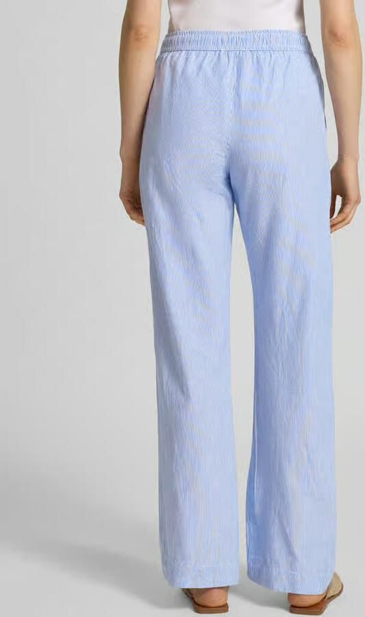 NEO NOIR Stoffen broek met streepmotief en elastische band - Foto 3