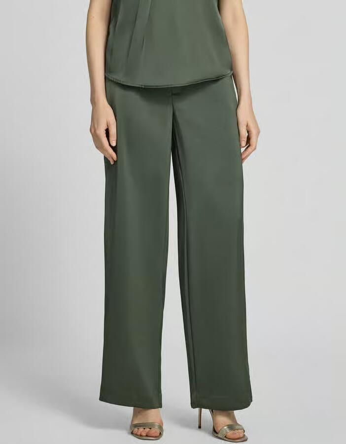 NEO NOIR Dames Broeken Emmett Heavy Sateen Pants Groen - Foto 3