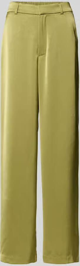 NEO NOIR Straight fit stoffen broek van satijn model 'Emmett'
