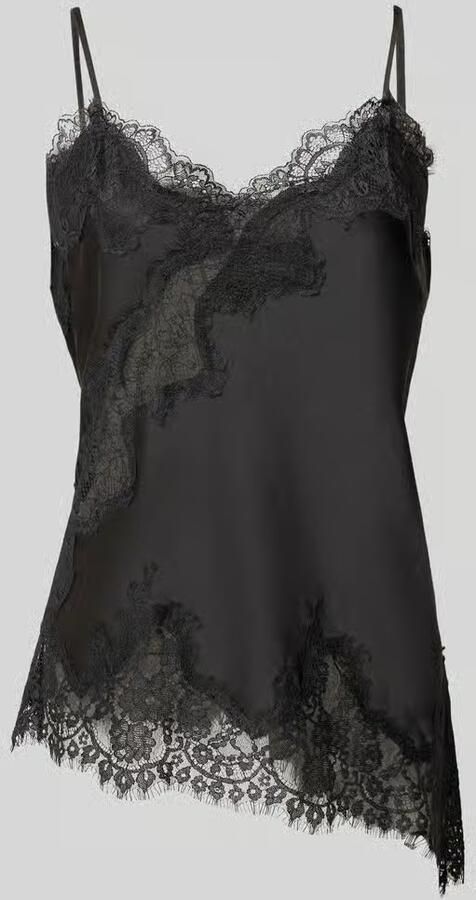 NEO NOIR Dames Tops & T-shirts Viole Lace Top Zwart - Foto 6