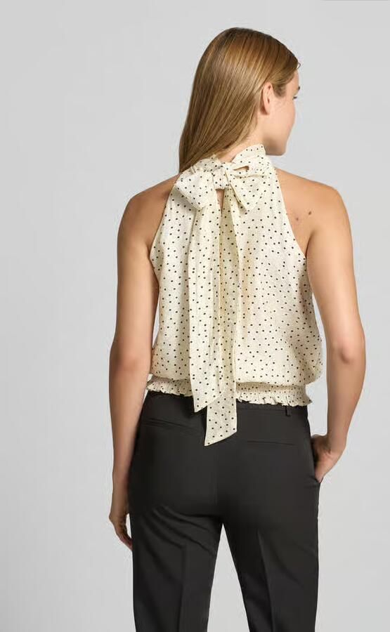 NEO NOIR Topblouse van viscosemix met halter model 'JOS' - Foto 2