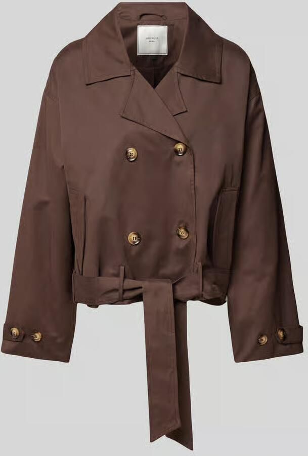 NEO NOIR Trenchcoat met strikceintuur model 'Sia'