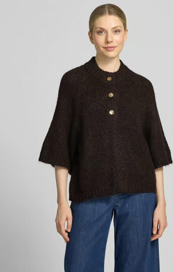 NEO NOIR Dames Truien & Vesten Benuta Fluffy Knit Cardigan Bruin - Foto 7
