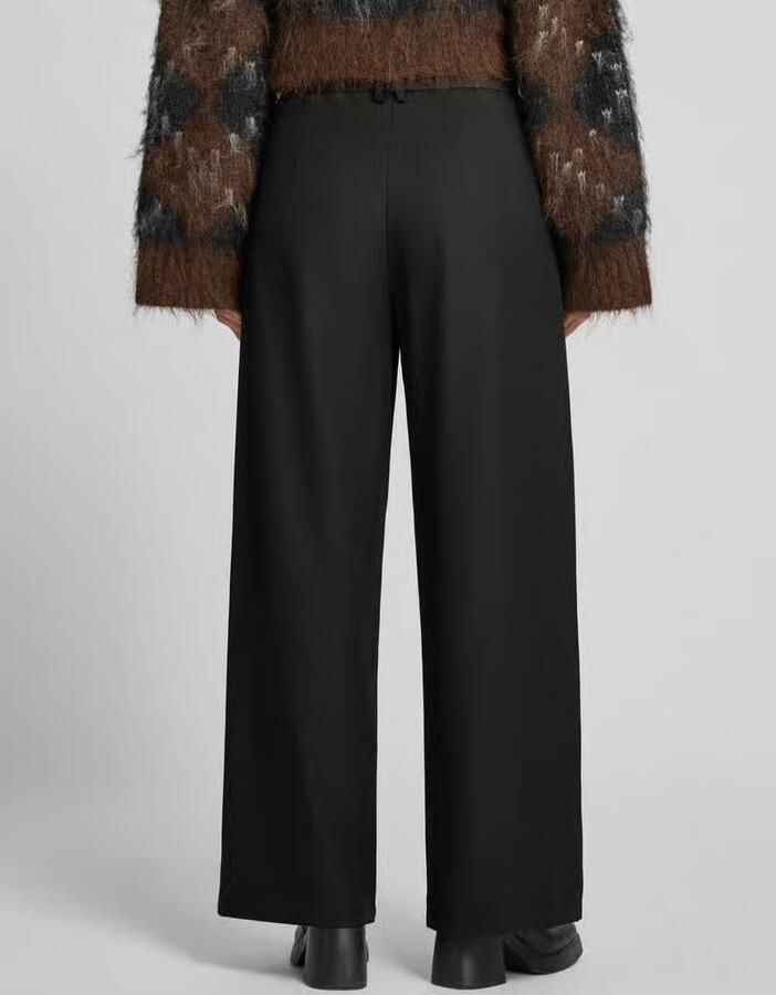 NEO NOIR wide leg broek met strookzakken model 'Massie' - Foto 2