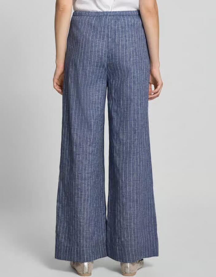 NEO NOIR Wide leg broek met tunnelkoord model 'HEIFA'