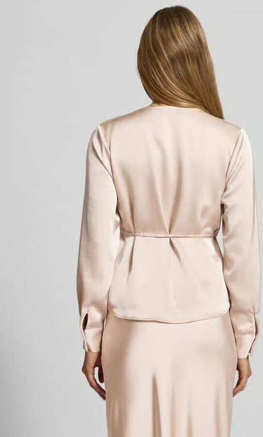 NEO NOIR Wikkelblouse van satijn model 'Caprina' - Foto 3