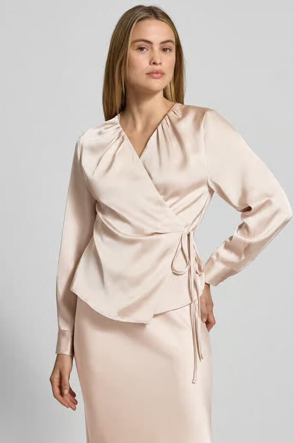 NEO NOIR Wikkelblouse van satijn model 'Caprina' - Foto 2