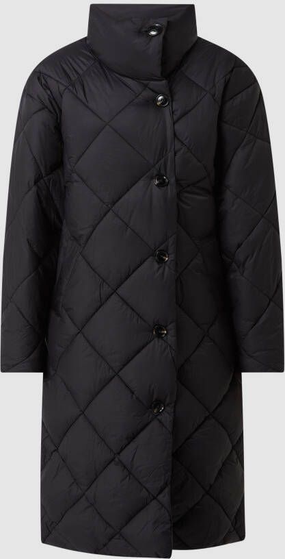 NEO NOIR Oversized gewatteerde lange jas met knoopsluiting model 'Toka'