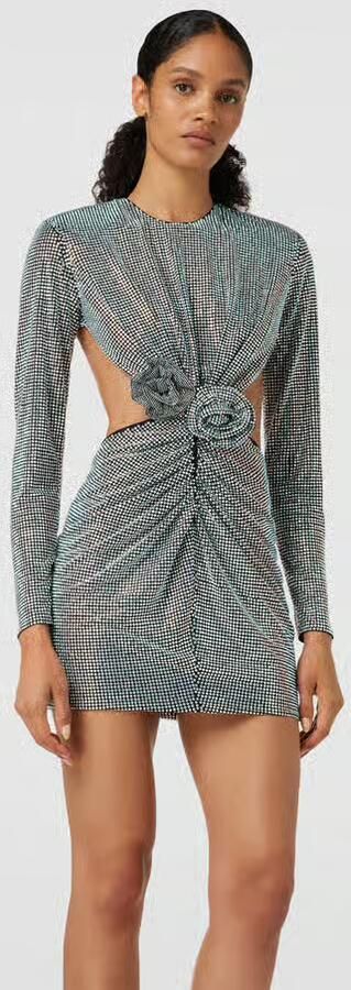 New Arrivals by Ilkyaz Ozel Cocktailjurk met siersteentjes - Foto 3