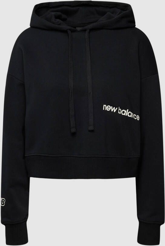 New Balance Korte hoodie met labeldetail