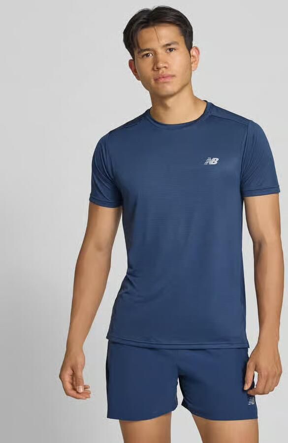 New Balance Functieshirt met ronde hals en logo - Foto 2