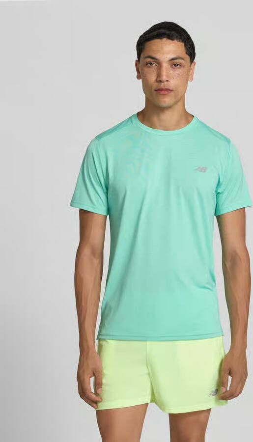 New Balance Functieshirt met ronde hals en logo - Foto 4
