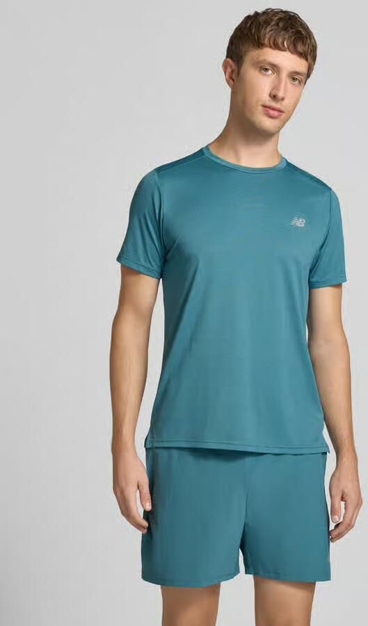 New Balance Functieshirt met ronde hals en logo - Foto 3