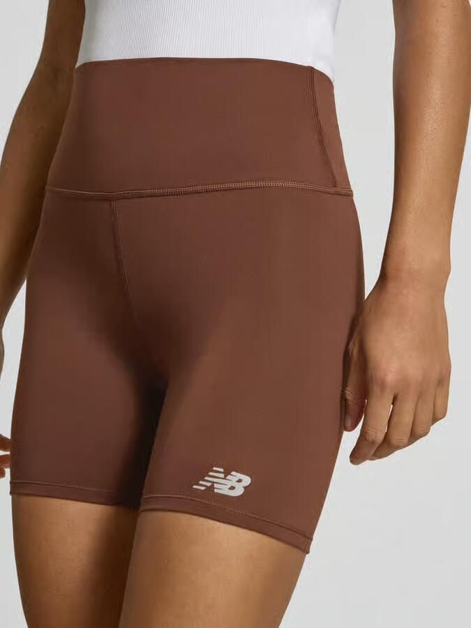 New Balance High rise fietsbroek met logoprint model 'HARMONY' - Foto 2