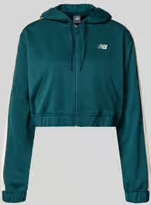 New Balance Kort sweatjack met labelstitching