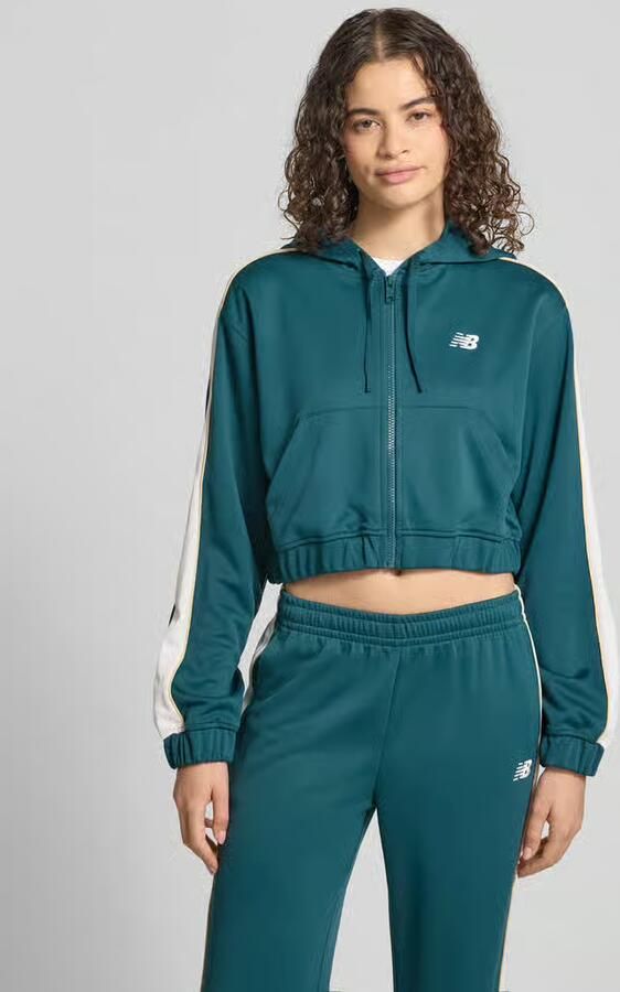 New Balance Kort sweatjack met labelstitching - Foto 2
