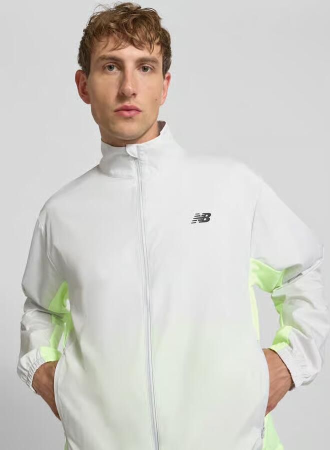 New Balance regular fit jas met opstaande kraag model 'Fast Days'