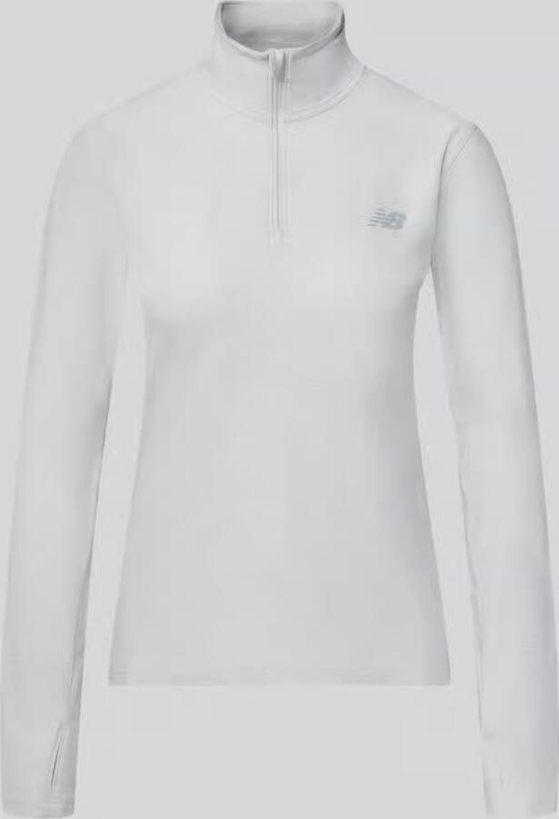 New Balance Regular fit shirt met lange mouwen met schipperskraag