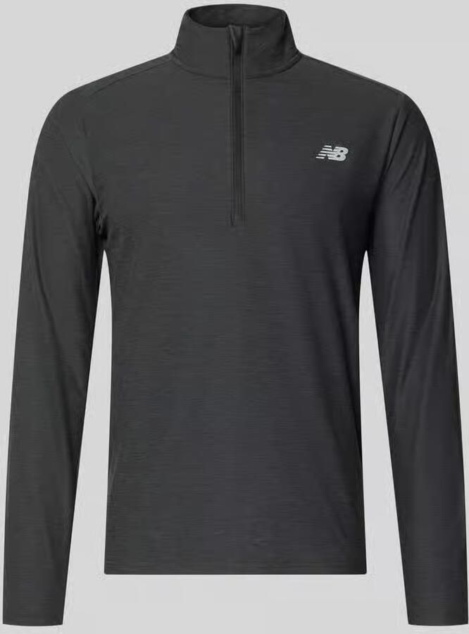 New Balance regular fit sweatshirt met schipperskraag