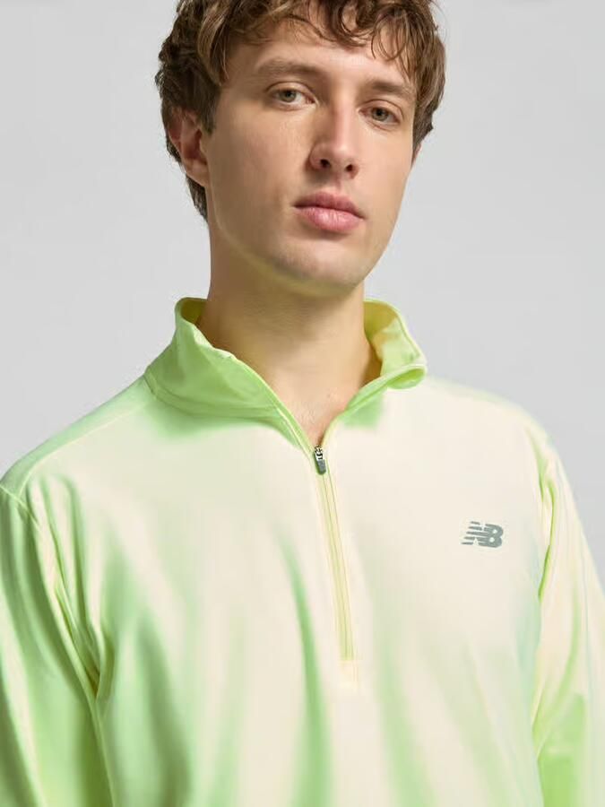 New Balance regular fit sweatshirt met schipperskraag - Foto 2