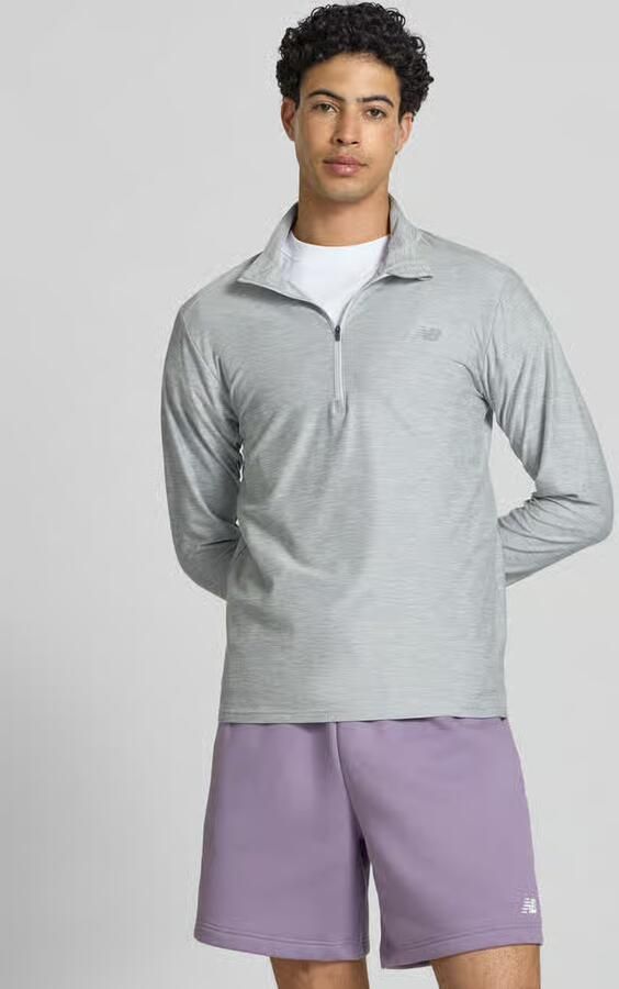New Balance regular fit sweatshirt met schipperskraag - Foto 2