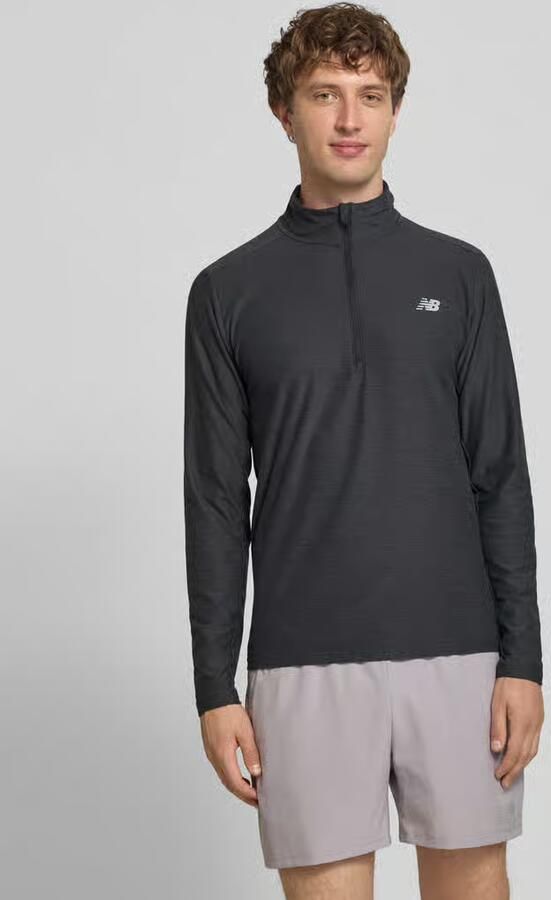 New Balance regular fit sweatshirt met schipperskraag - Foto 3