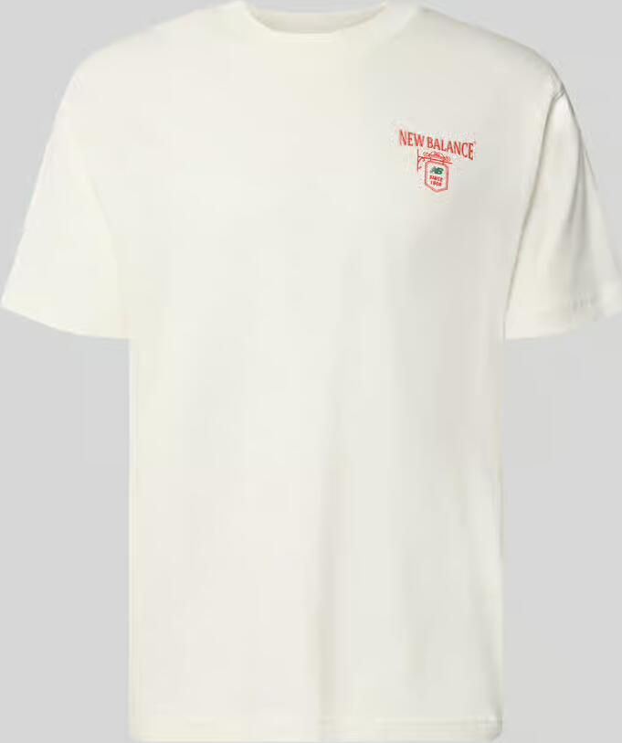 New Balance Regular fit t-shirt van puur katoen met labeldetail
